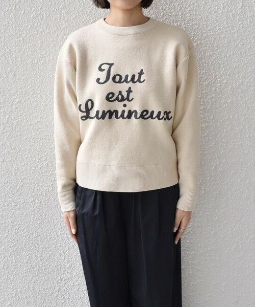 SHIPS / シップス ニット・セーター | SHIPS Colors:〈手洗い可能〉サガラ ロゴ ニット | 詳細3