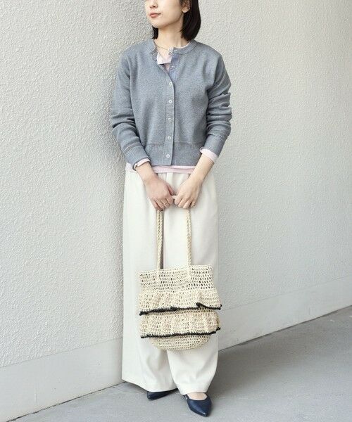 SHIPS / シップス カーディガン・ボレロ | SHIPS Colors:〈手洗い可能〉スウェットライク リングドット カーディガン | 詳細7