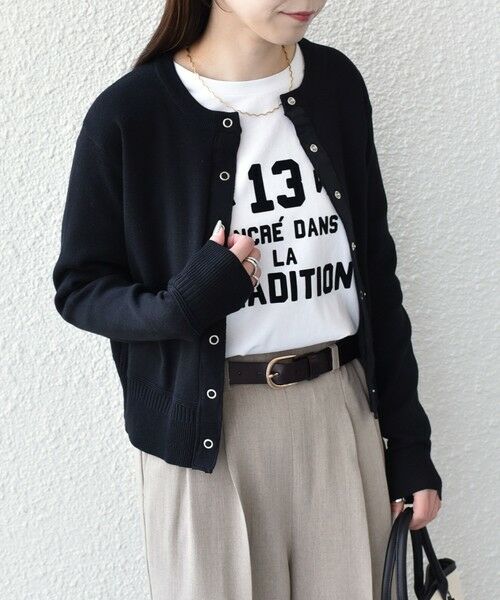 SHIPS / シップス カーディガン・ボレロ | SHIPS Colors:〈手洗い可能〉スウェットライク リングドット カーディガン | 詳細15