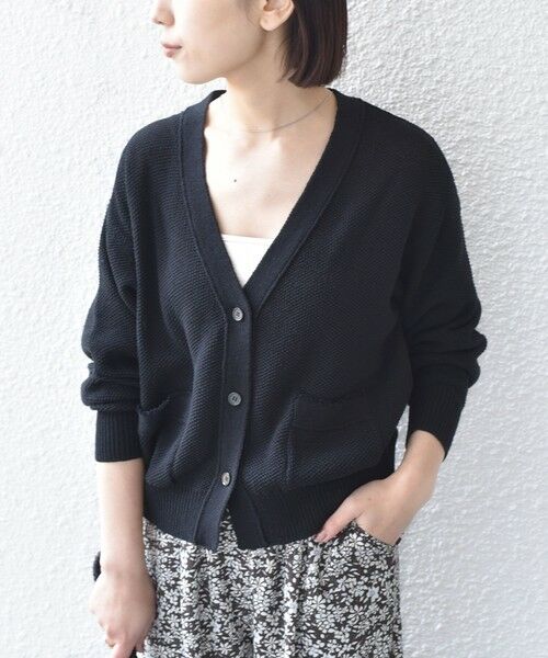 SHIPS / シップス カーディガン・ボレロ | SHIPS Colors:〈手洗い可能〉ペーパー ライク フリンジ ポケット カーディガン◆ | 詳細3