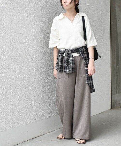 SHIPS / シップス ニット・セーター | SHIPS Colors:〈手洗い可能〉パイル スキッパー 5分袖 ニット◇ | 詳細11