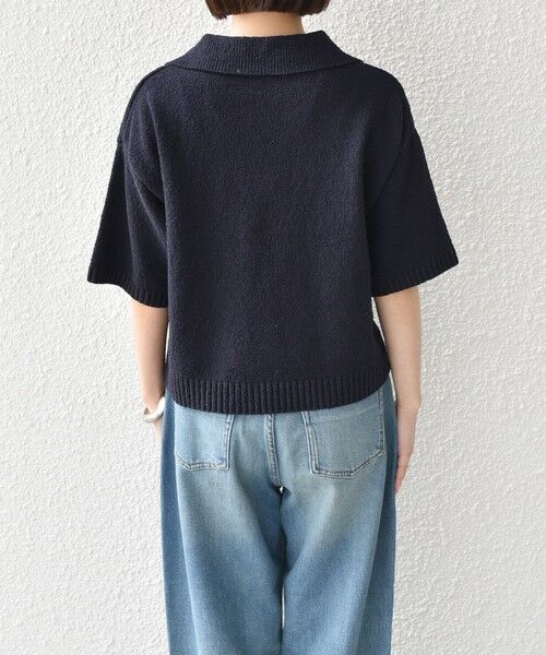 SHIPS / シップス ニット・セーター | SHIPS Colors:〈手洗い可能〉パイル スキッパー 5分袖 ニット◇ | 詳細15