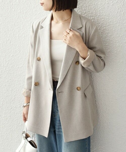 SHIPS / シップス テーラードジャケット | SHIPS Colors:〈手洗い可能〉デラオックス ダブルボタン ジャケット2（セットアップ対応可能）◇ | 詳細15