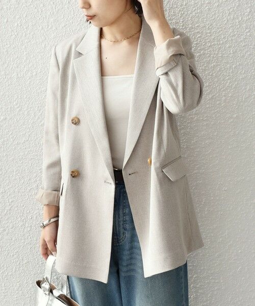 SHIPS / シップス テーラードジャケット | SHIPS Colors:〈手洗い可能〉デラオックス ダブルボタン ジャケット2（セットアップ対応可能）◇ | 詳細16