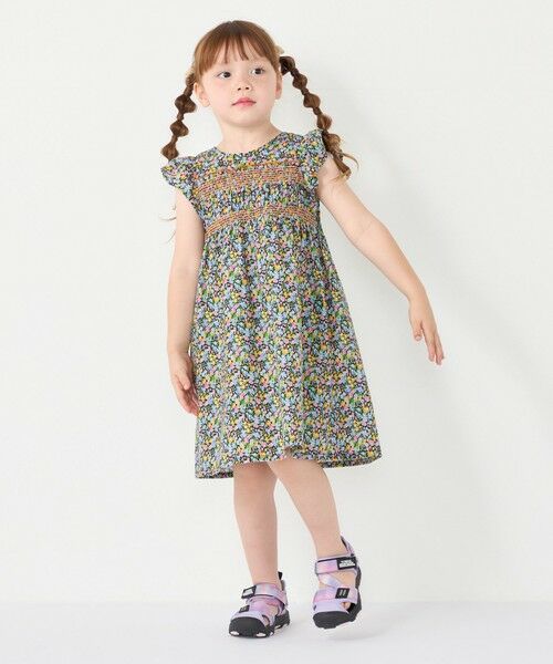 SHIPS / シップス ロング・マキシ丈ワンピース | SHIPS Colors:90〜140cm /〈洗濯機可能〉スモッキング フラワー ワンピース◇ | 詳細29