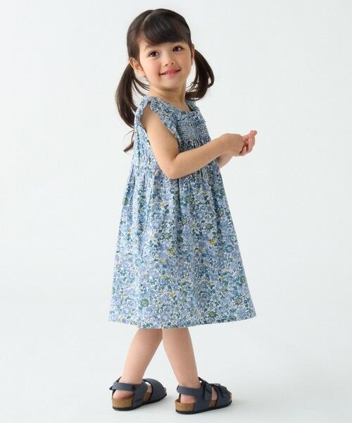 SHIPS / シップス ロング・マキシ丈ワンピース | SHIPS Colors:90〜140cm /〈洗濯機可能〉スモッキング フラワー ワンピース◇ | 詳細24