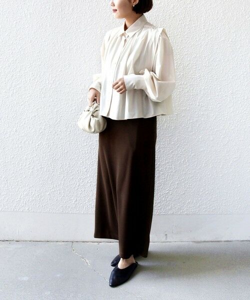 SHIPS / シップス シャツ・ブラウス | 堀田茜×SHIPS:〈接触冷感/撥水/洗濯機可能〉TEXBRID(R) ギャザー ブラウス | 詳細11