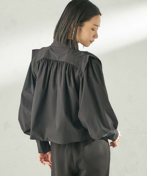 SHIPS / シップス シャツ・ブラウス | 堀田茜×SHIPS:〈接触冷感/撥水/洗濯機可能〉TEXBRID(R) ギャザー ブラウス | 詳細20