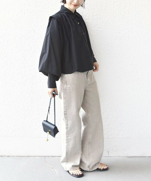 SHIPS / シップス シャツ・ブラウス | 堀田茜×SHIPS:〈接触冷感/撥水/洗濯機可能〉TEXBRID(R) ギャザー ブラウス | 詳細23