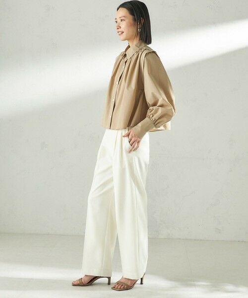 SHIPS / シップス シャツ・ブラウス | 堀田茜×SHIPS:〈接触冷感/撥水/洗濯機可能〉TEXBRID(R) ギャザー ブラウス | 詳細29