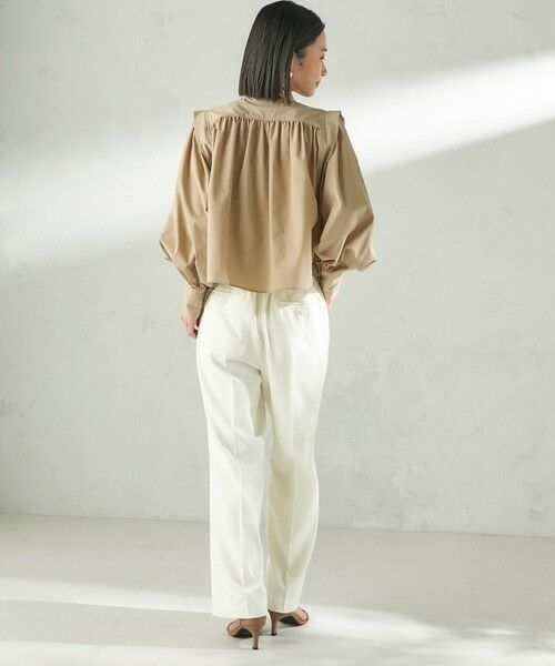 SHIPS / シップス シャツ・ブラウス | 堀田茜×SHIPS:〈接触冷感/撥水/洗濯機可能〉TEXBRID(R) ギャザー ブラウス | 詳細30