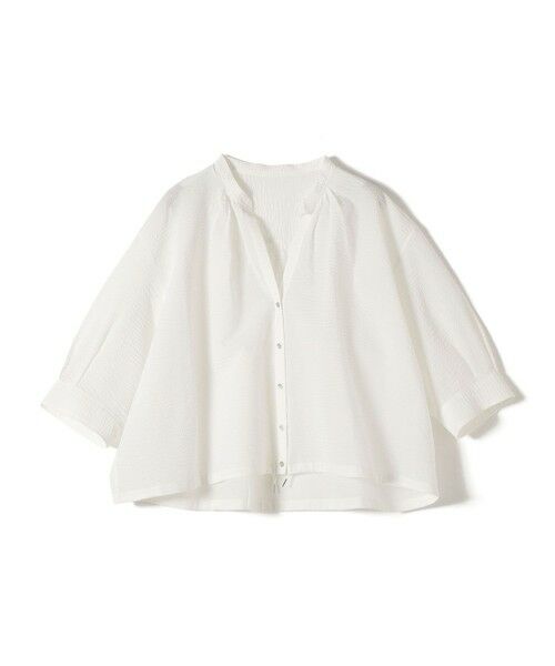 SHIPS / シップス シャツ・ブラウス | 〈手洗い可能〉サッカー 裾 ドロスト メタル ボタン シャツ | 詳細19