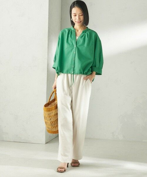 SHIPS / シップス シャツ・ブラウス | 〈手洗い可能〉サッカー 裾 ドロスト メタル ボタン シャツ | 詳細28