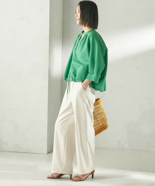 SHIPS / シップス シャツ・ブラウス | 〈手洗い可能〉サッカー 裾 ドロスト メタル ボタン シャツ | 詳細29