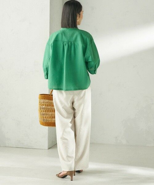 SHIPS / シップス シャツ・ブラウス | 〈手洗い可能〉サッカー 裾 ドロスト メタル ボタン シャツ | 詳細30