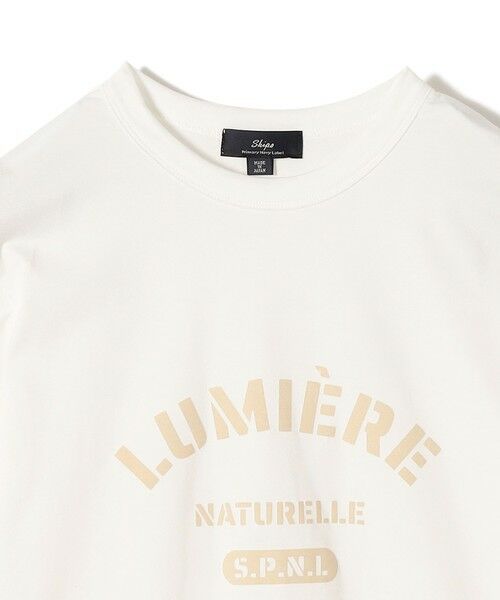 SHIPS / シップス Tシャツ | SHIPS Primary Navy Label:LUMIERE フロッキー プリント TEE | 詳細4