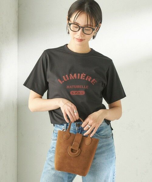 SHIPS / シップス Tシャツ | SHIPS Primary Navy Label:LUMIERE フロッキー プリント TEE | 詳細12
