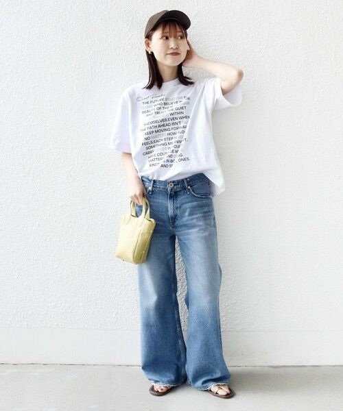 SHIPS / シップス Tシャツ | 《予約》【WEB限定】バック タック ショート スリーブ ロゴ プリント TEE | 詳細1