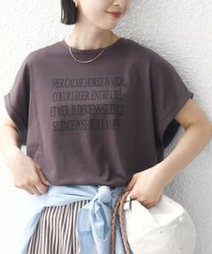 SHIPS / シップス Tシャツ | 　《一部予約》メルティ コットン プリント ロゴ ショート スリーブ Tシャツ
