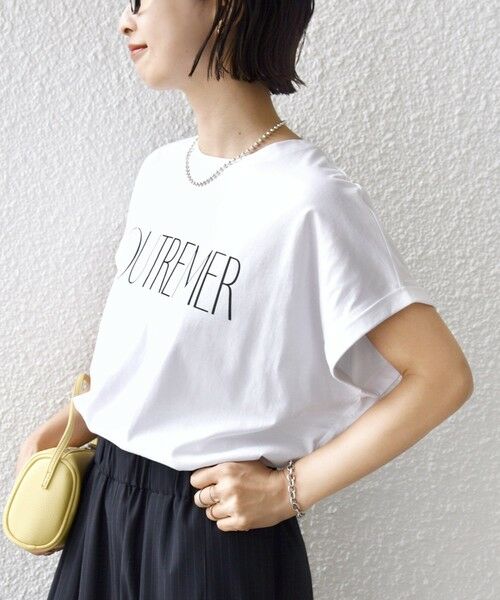 SHIPS / シップス Tシャツ | 　《一部予約》メルティ コットン プリント ロゴ ショート スリーブ Tシャツ | 詳細14