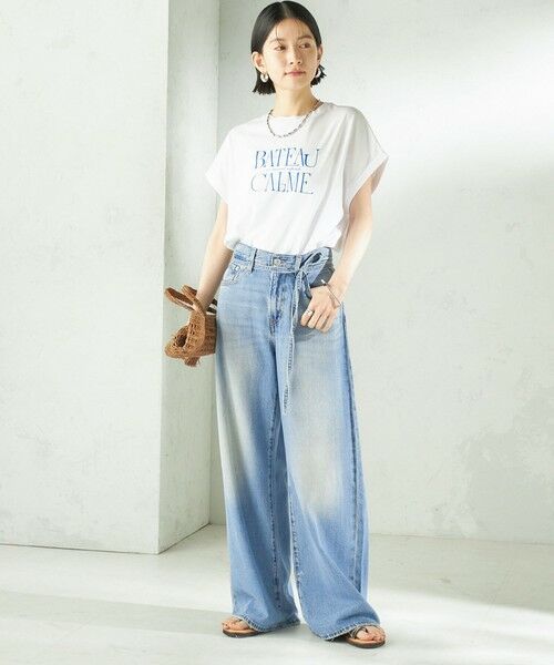 SHIPS / シップス Tシャツ | メルティ コットン プリント ロゴ ショート スリーブ Tシャツ | 詳細22