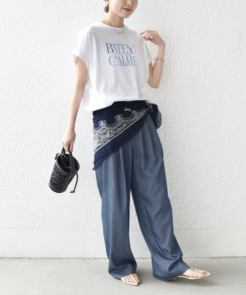 SHIPS / シップス Tシャツ | 《一部追加予約》メルティ コットン プリント ロゴ ショート スリーブ Tシャツ | 詳細27