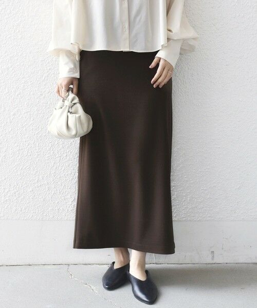 SHIPS / シップス ミニ・ひざ丈スカート | 堀田茜×SHIPS:〈手洗い可能〉ベルト 付き ジョーゼット スカート | 詳細30