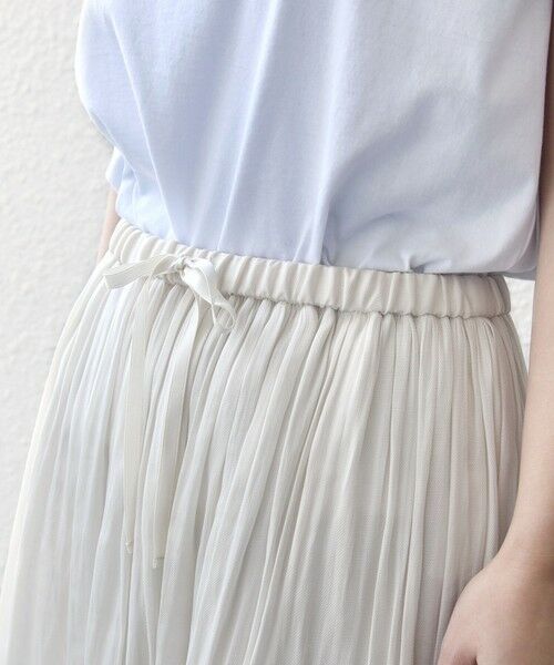 SHIPS / シップス ロング・マキシ丈スカート | 〈手洗い可能〉シアー メッシュ ギャザー スカート | 詳細14