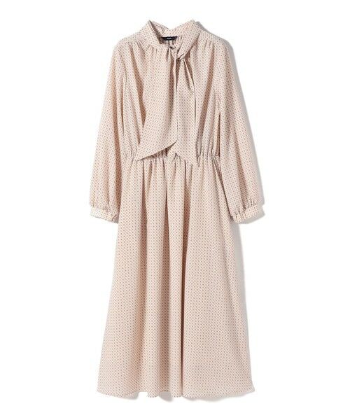 SHIPS / シップス ロング・マキシ丈ワンピース | 〈手洗い可能〉2WAY プリント タイ 長袖 ワンピース | 詳細7