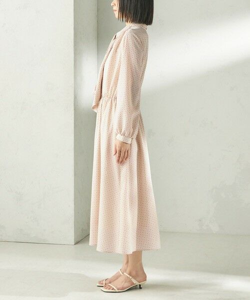 SHIPS / シップス ロング・マキシ丈ワンピース | 〈手洗い可能〉2WAY プリント タイ 長袖 ワンピース | 詳細18