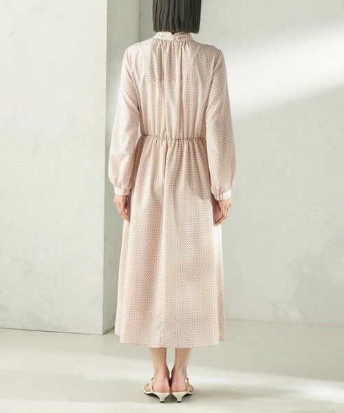 SHIPS / シップス ロング・マキシ丈ワンピース | 〈手洗い可能〉2WAY プリント タイ 長袖 ワンピース | 詳細19