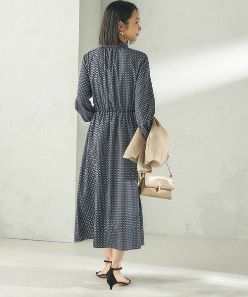 SHIPS / シップス ロング・マキシ丈ワンピース | 〈手洗い可能〉2WAY プリント タイ 長袖 ワンピース | 詳細26