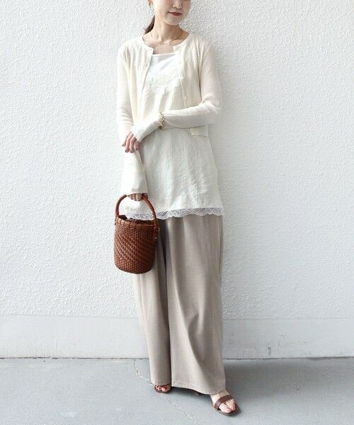 SHIPS / シップス カーディガン・ボレロ | 堀田茜×SHIPS:〈手洗い可能〉アイレット ニット カーディガン | 詳細10