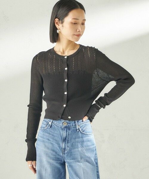 SHIPS / シップス カーディガン・ボレロ | 堀田茜×SHIPS:〈手洗い可能〉アイレット ニット カーディガン | 詳細20