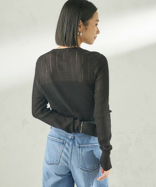SHIPS / シップス カーディガン・ボレロ | 堀田茜×SHIPS:〈手洗い可能〉アイレット ニット カーディガン | 詳細22