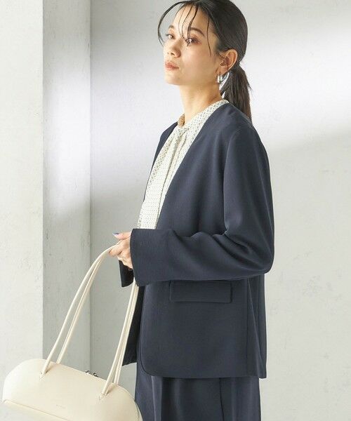 SHIPS / シップス ノーカラージャケット | 〈接触冷感 / UVカット〉Refinel カラーレス ジャケット（セレモニー対応可） | 詳細16