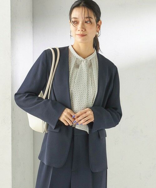 SHIPS / シップス ノーカラージャケット | 〈接触冷感 / UVカット〉Refinel カラーレス ジャケット（セレモニー対応可） | 詳細19