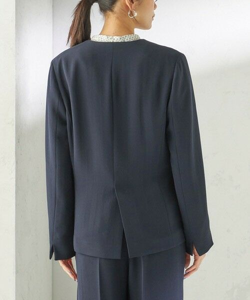 SHIPS / シップス ノーカラージャケット | 〈接触冷感 / UVカット〉Refinel カラーレス ジャケット（セレモニー対応可） | 詳細24