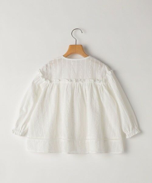 SHIPS / シップス シャツ・ブラウス | SHIPS KIDS:100〜130cm / ギャザーフリル 刺繍 ブラウス | 詳細9
