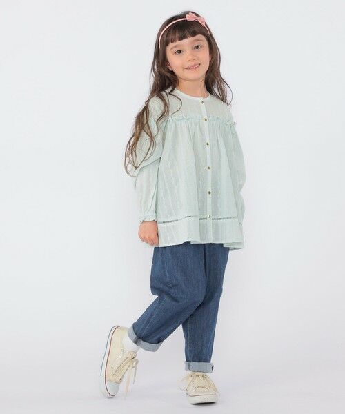 SHIPS / シップス シャツ・ブラウス | SHIPS KIDS:100〜130cm / ギャザーフリル 刺繍 ブラウス | 詳細18