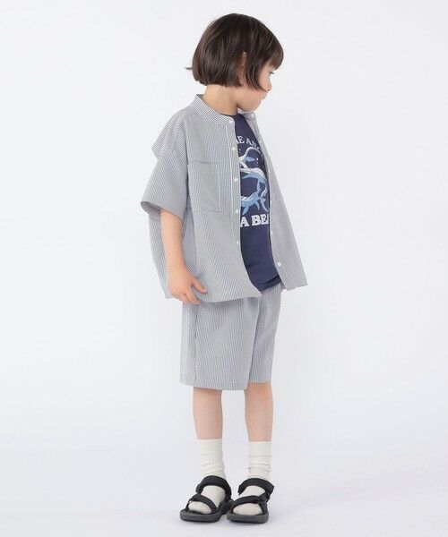 SHIPS / シップス シャツ・ブラウス | SHIPS KIDS:100〜130cm /〈UVカット/吸水速乾〉ドライタッチ バンドカラー シャツ | 詳細7