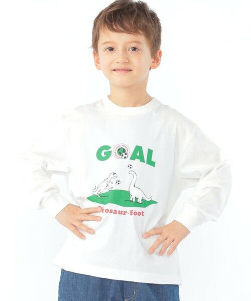 SHIPS / シップス カットソー | 【SHIPS KIDS別注】ARCH＆LINE:100〜130cm / 恐竜 長袖 Tシャツ | 詳細10
