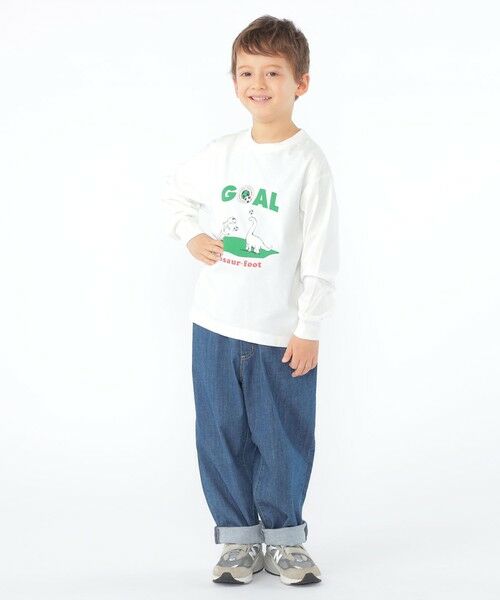 SHIPS / シップス カットソー | 【SHIPS KIDS別注】ARCH＆LINE:100〜130cm / 恐竜 長袖 Tシャツ | 詳細13