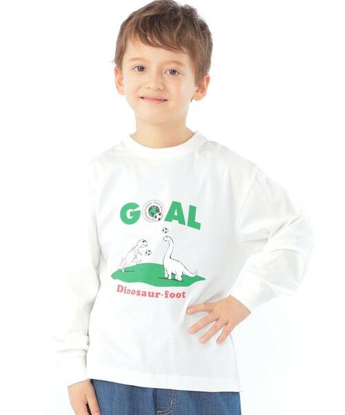SHIPS / シップス カットソー | 【SHIPS KIDS別注】ARCH＆LINE:100〜130cm / 恐竜 長袖 Tシャツ | 詳細9