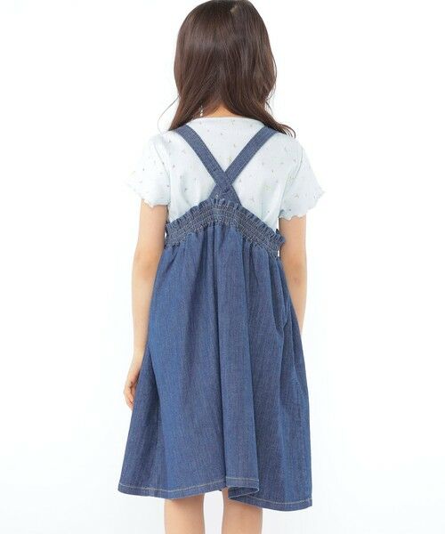SHIPS / シップス ロング・マキシ丈スカート | SHIPS KIDS:100〜130cm/ライトデニム ジャンパースカート | 詳細29