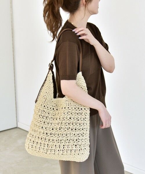 SHIPS / シップス トートバッグ | quaranciel: バックル ショルダー ペーパー トート バッグ（A4対応） | 詳細9