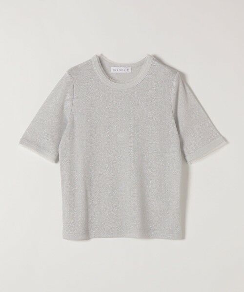 SHIPS / シップス Tシャツ | quaranciel:〈手洗い可能〉ラメ チュール リブ コンパクト TEE | 詳細13