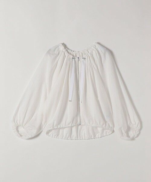 SHIPS / シップス その他アウター | quaranciel:〈洗濯機可能〉シアー ドロスト ギャザー ショート ブルゾン | 詳細14