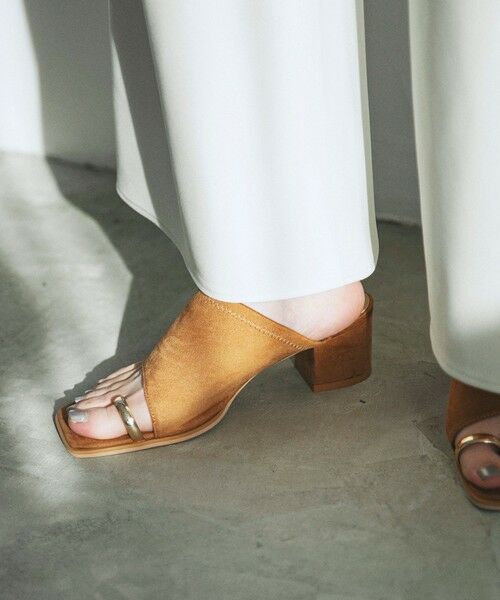 SHIPS / シップス サンダル | quaranciel: トゥリング メタル ヒール サンダル | 詳細5