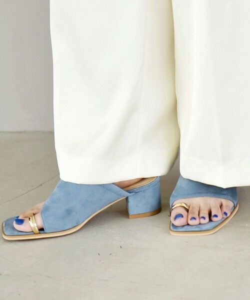 SHIPS / シップス サンダル | quaranciel: トゥリング メタル ヒール サンダル | 詳細18